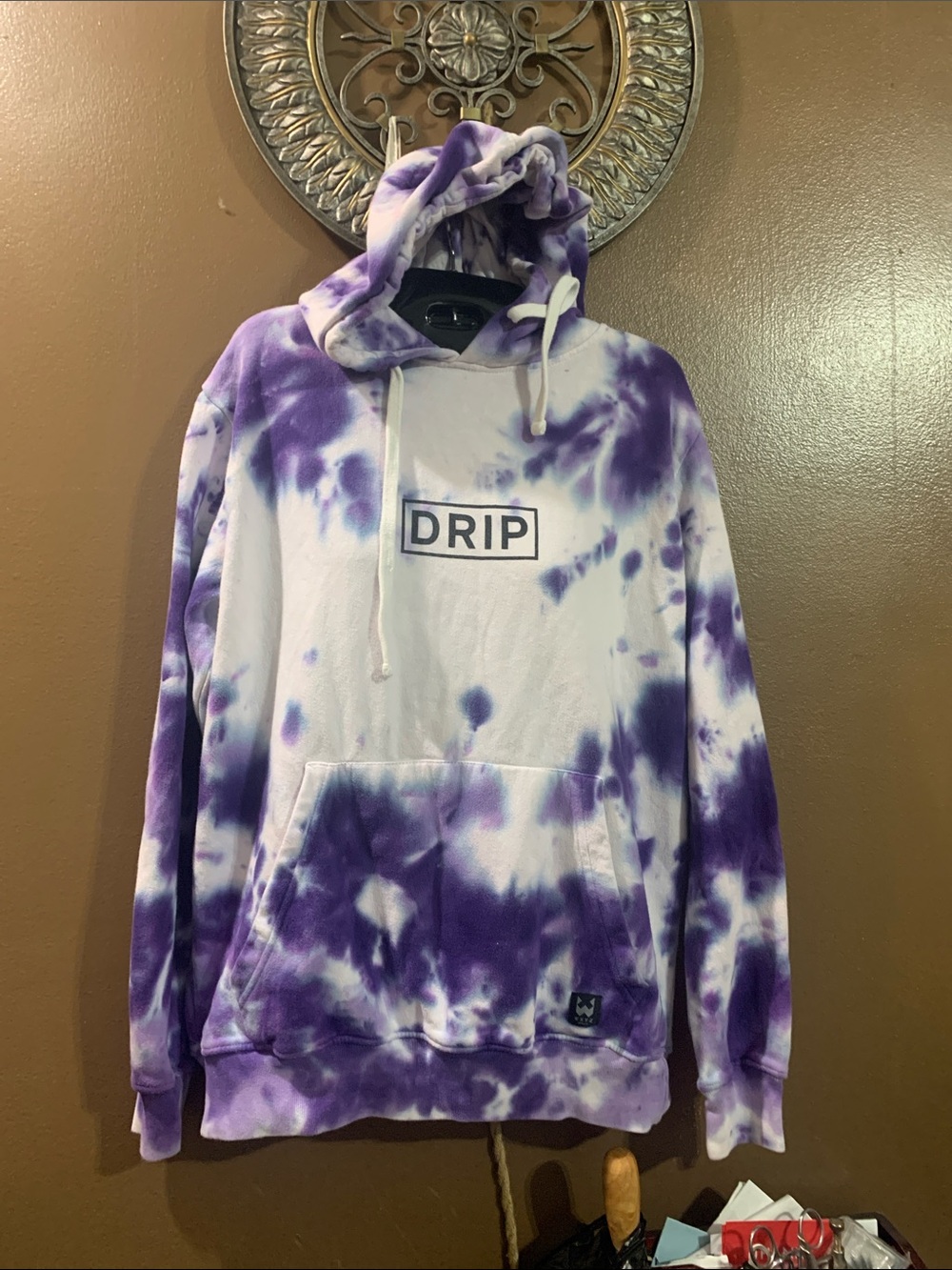DRIP Purple Tie-Dye Hoodie Sweatshirt